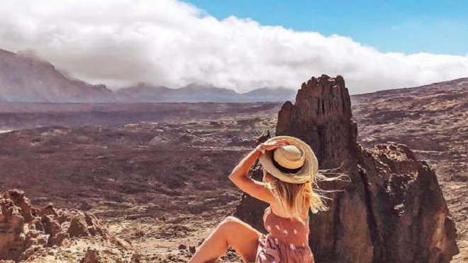 Marina Comes, la influencer en el Teide