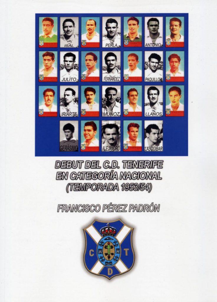Portada del libro del ascenso del CD Tenerife 1953 1954