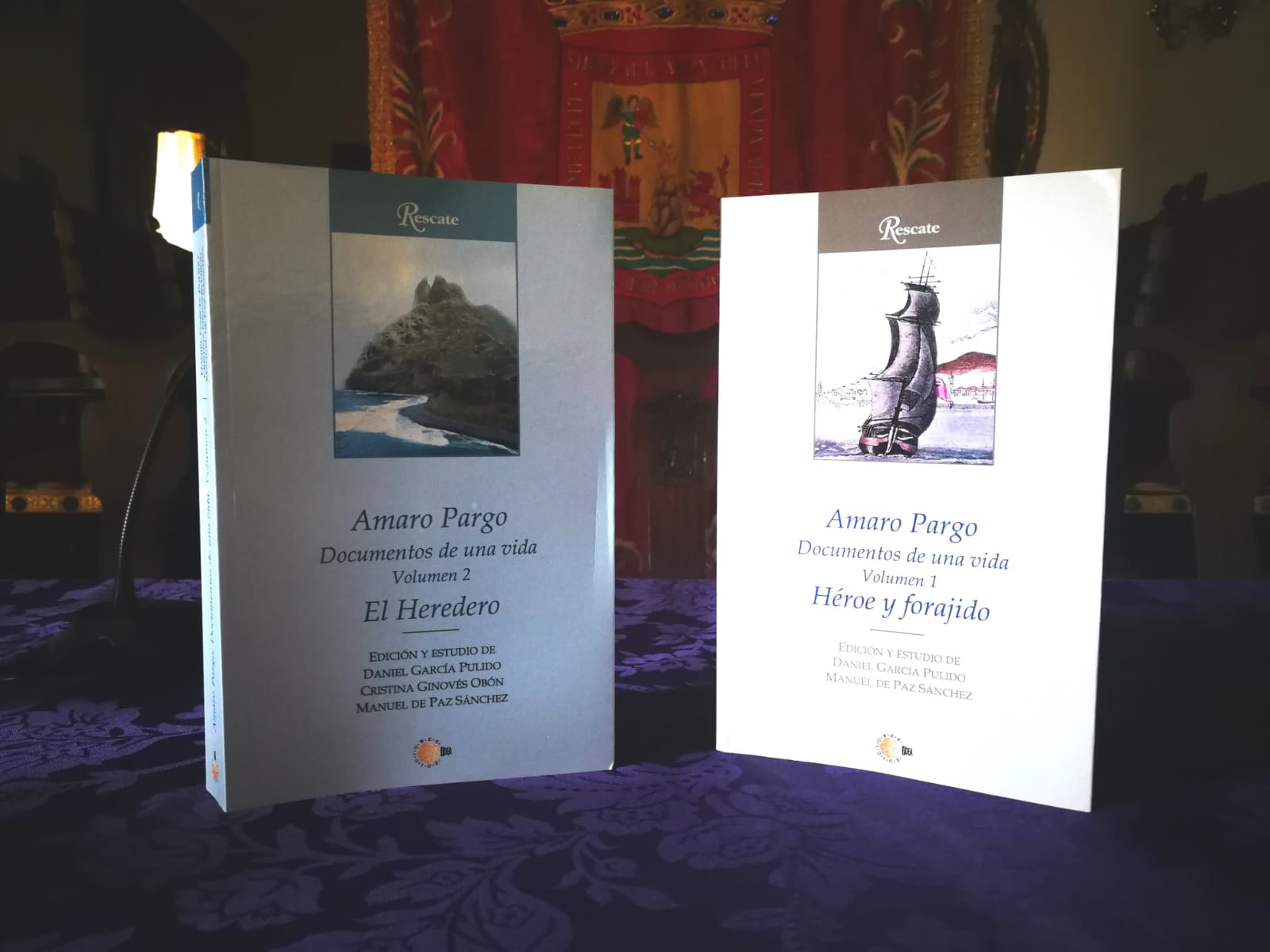 Volúmenes 1 y 2 del libro de Amaro Pargo. /DA