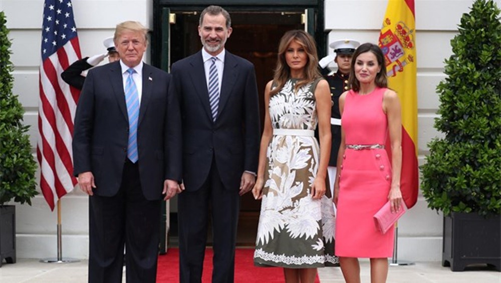 Los Reyes, recibidos por Donald Trump en la Casa Blanca. / EP