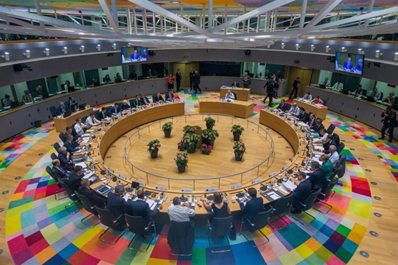 Cumbre europea en Bruselas los líderes de la UE. / EP