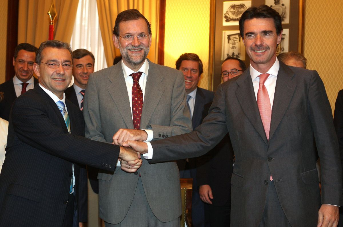 Paulino Rivero, Mariano Rajoy y José Manuel Soria / DA