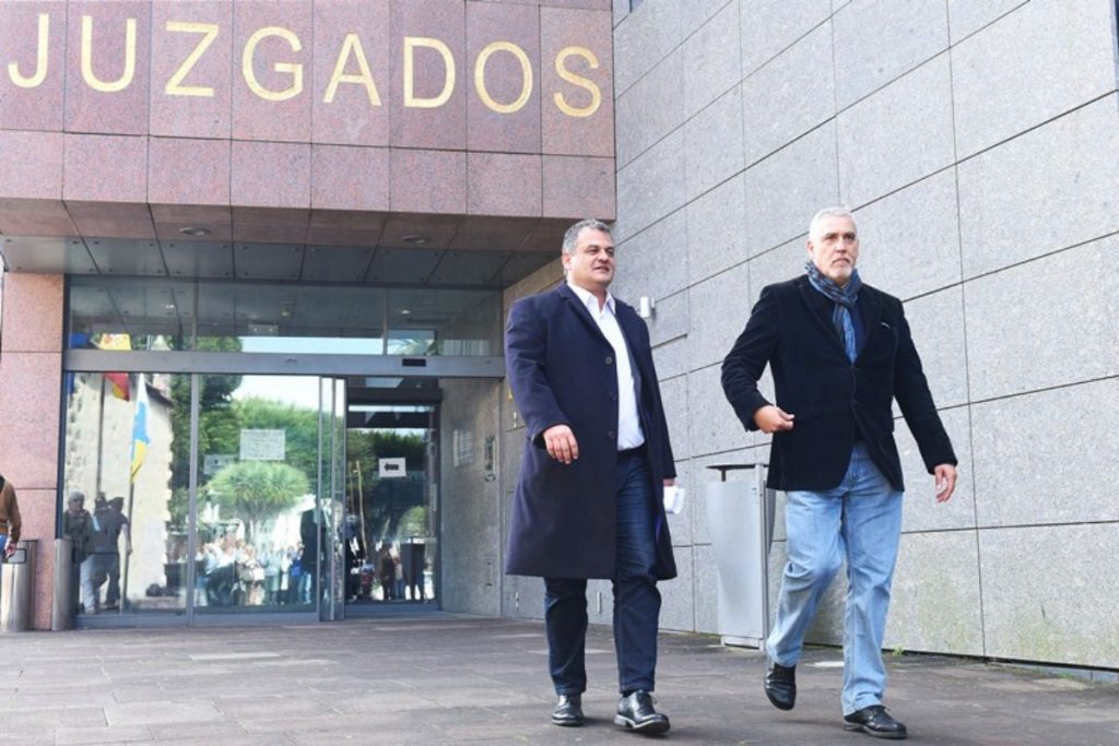 El alcalde de La Laguna, José Alberto Díaz, tras declarar como imputado por el caso Grúas. Fran Pallero