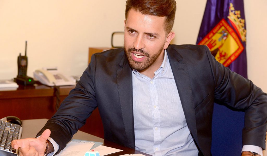 El concejal Jonathan Domínguez. Sergio Méndez