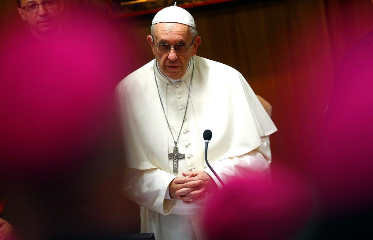 El Papa Francisco en una conferencia con obispos. | EP