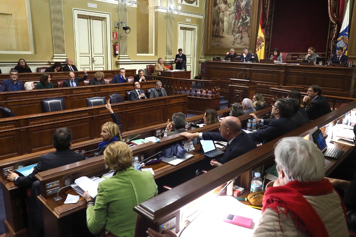 Sesión plenaria en el Parlamento de Canarias. Sergio Méndez