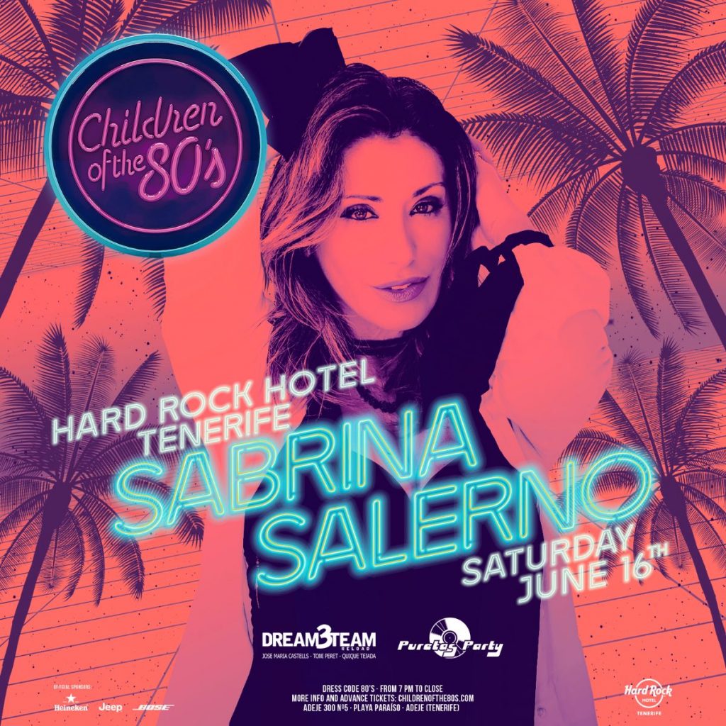 Sabrina Salerno, este sábado 16 de junio en Tenerife. | DA