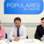 Asier Antona junto a los presidentes insulares del PP