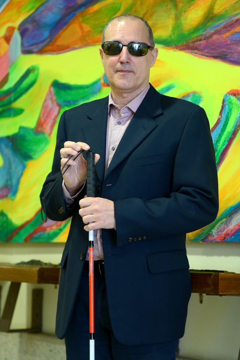Antonio Acosta, presidente de la asociación de sordociegos de Canarias
