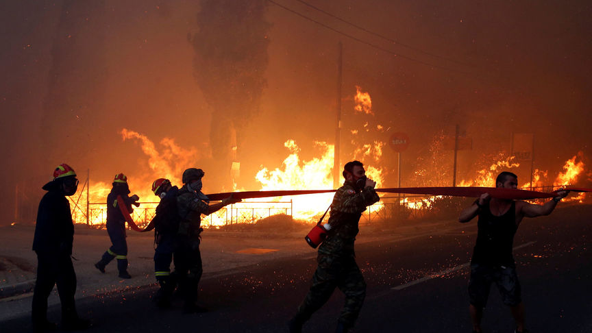 Incendio Atenas
