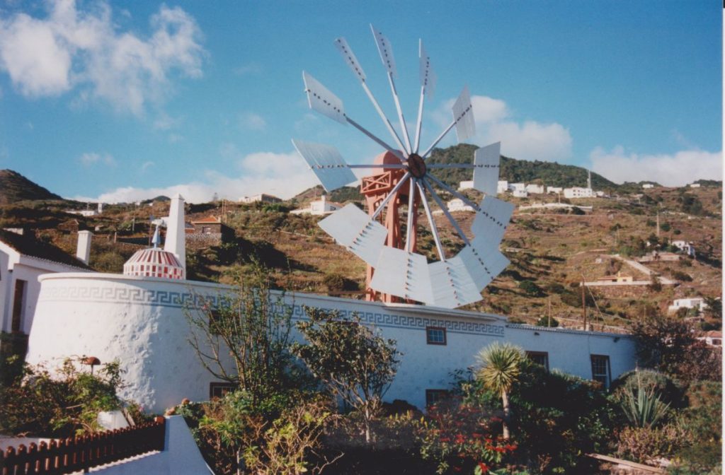 Molino de Monte Pueblo (Villa de Mazo). Foto-Archivo: Vina Barrero Cabrera