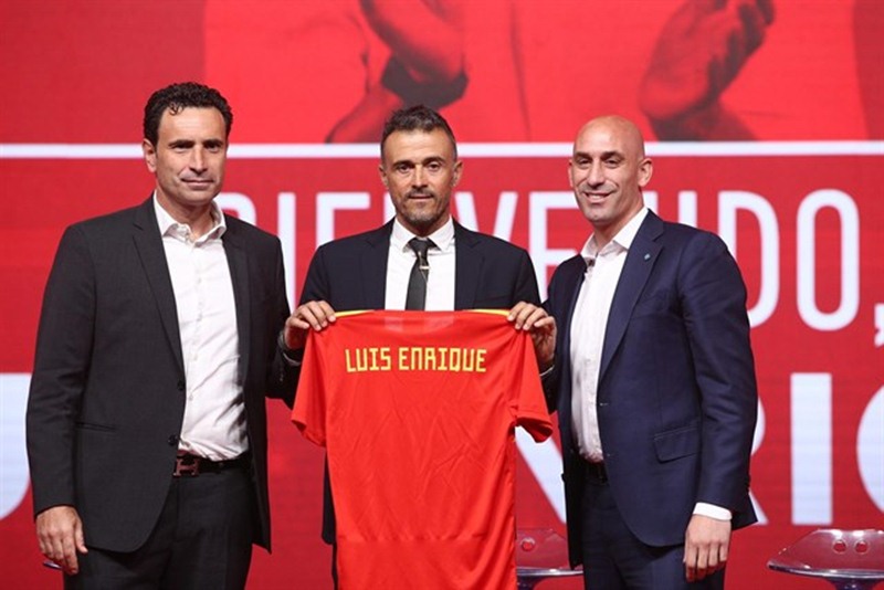 Luis Enrique, en su presentación como seleccionador de España. / EP