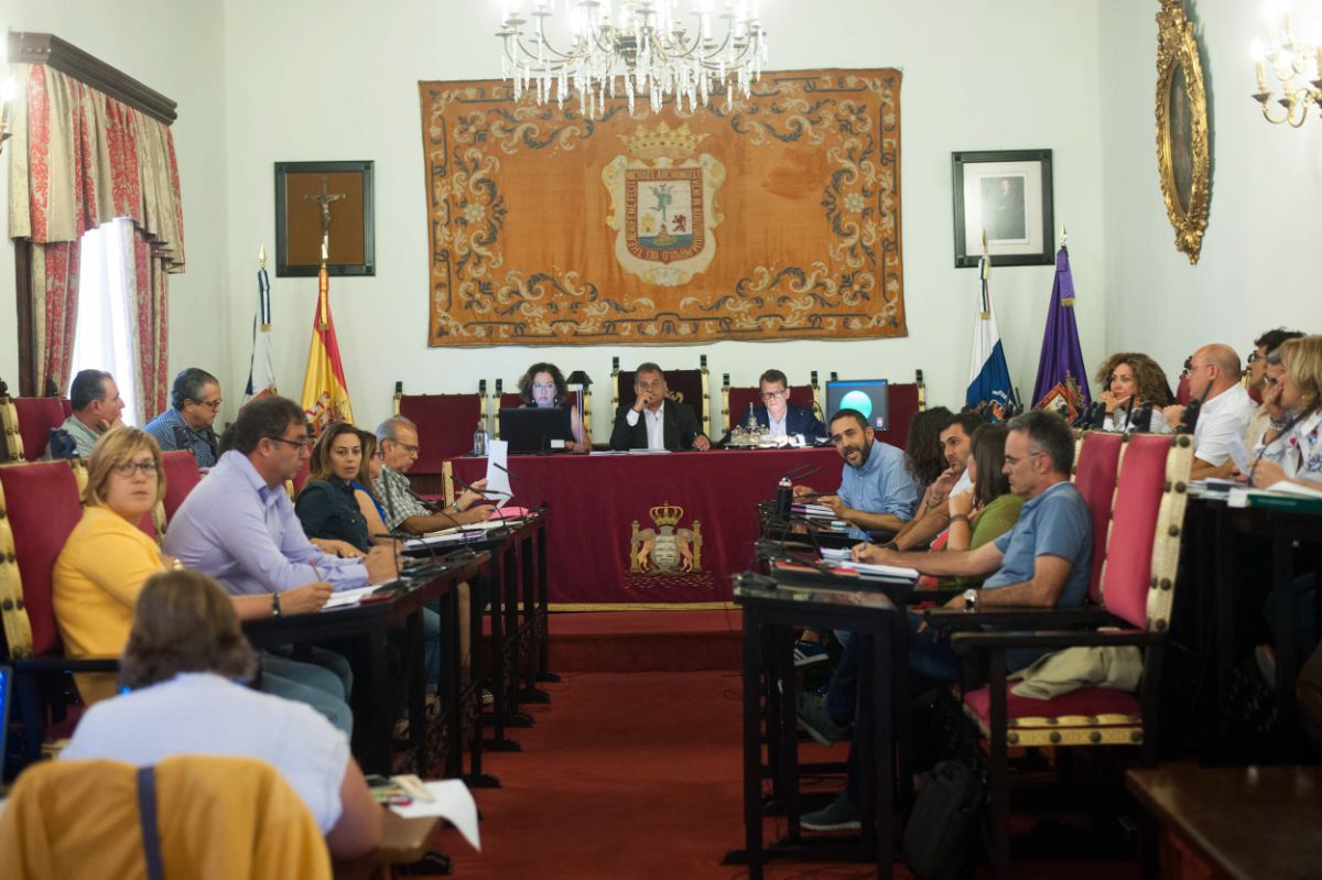 Imagen del pleno del Ayuntamiento de La Laguna / Fran Pallero