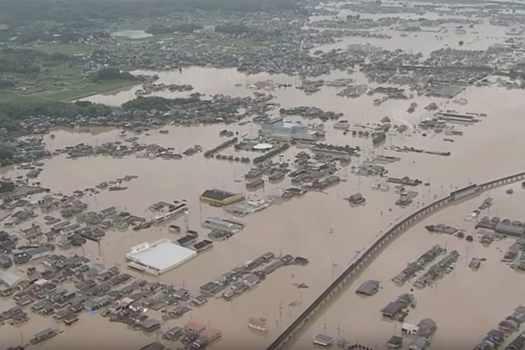 Japón inundaciones