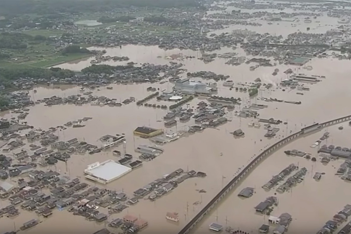 Japón inundaciones