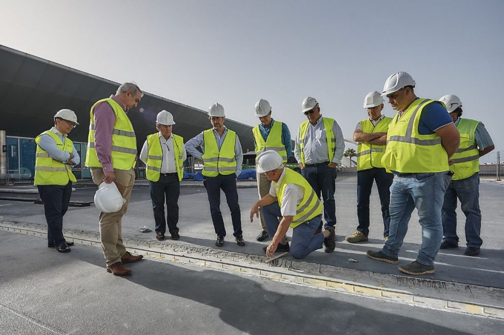 El Cabildo comprobó el estado de las obras en fechas pasadas. DA