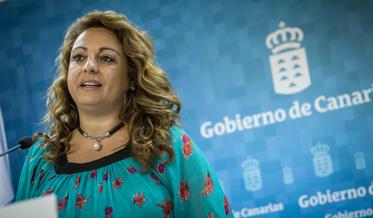 Cristina Valido, consejera de Empleo, Políticas Sociales y Vivienda del Gobierno de Canarias. A. G.