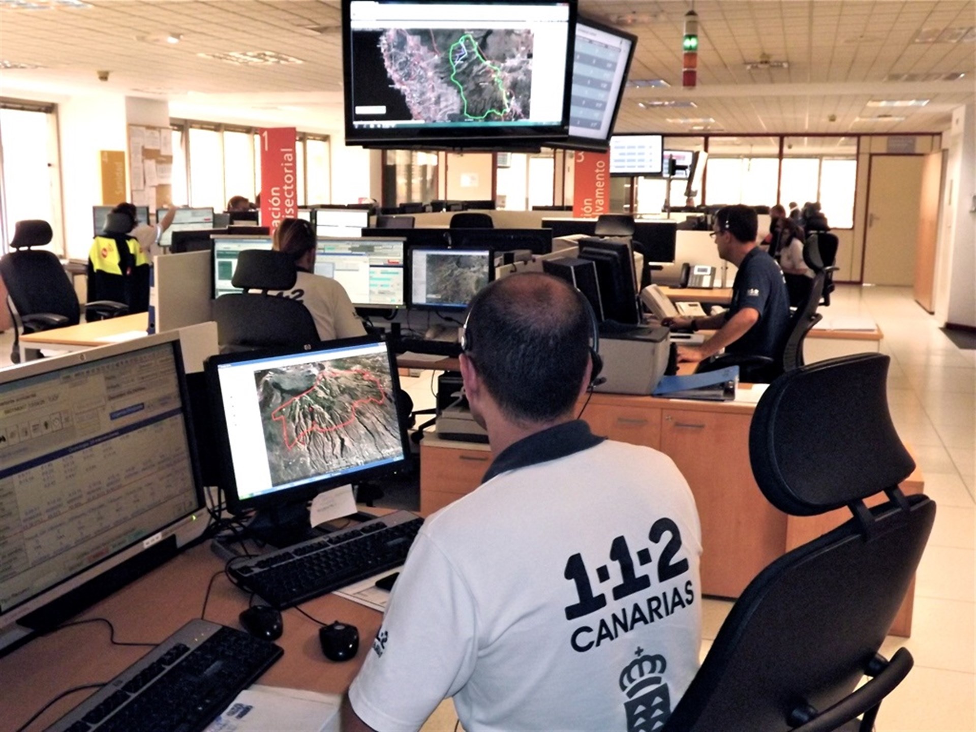 Sala Operativa del 1-1-2. | EP