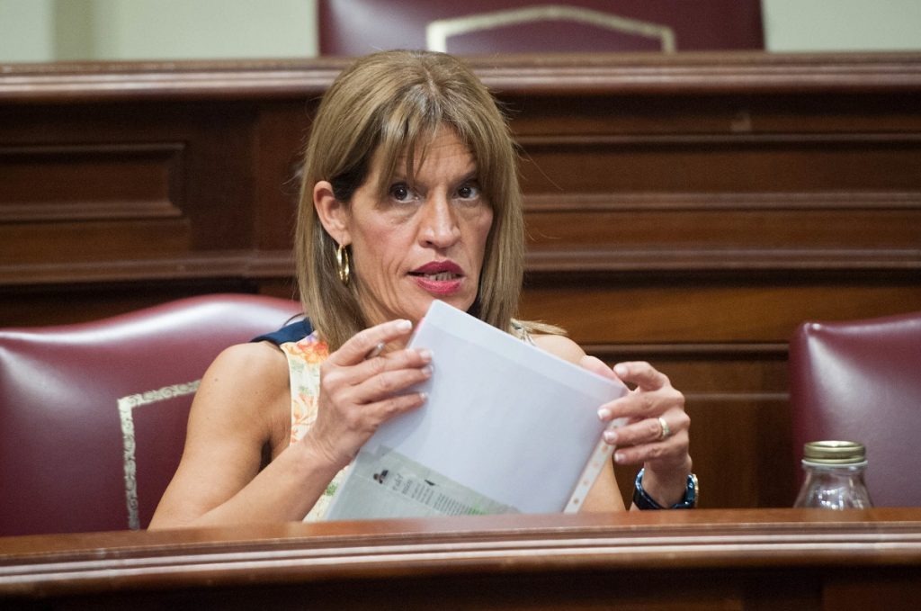 Esther González, presidenta del Grupo Parlamentario de Nueva Canarias