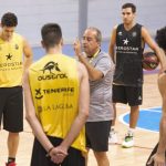 Primer entrenamiento del Iberostar Tenerife. / TWITTER CB CANARIAS