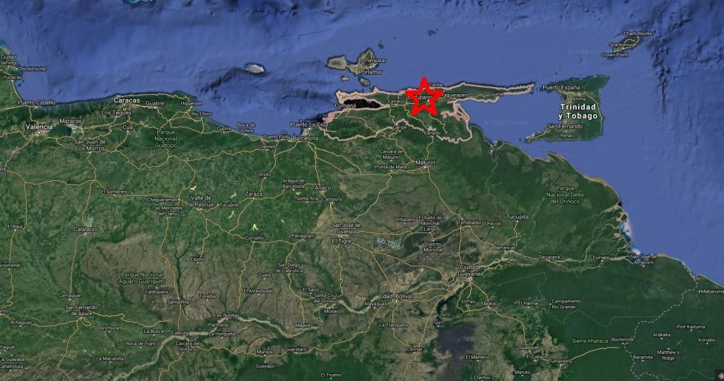 Terremoto en Venezuela. / GOOGLE MAPS