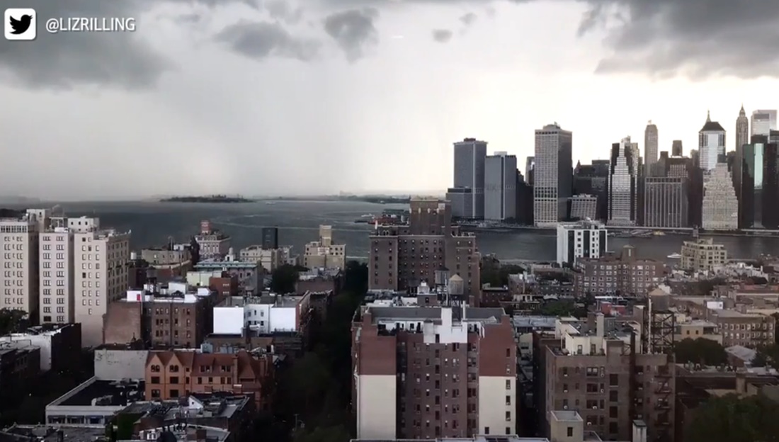 Time lapse de la tormenta caída en Manhattan. / TWITTER LIZRILLING