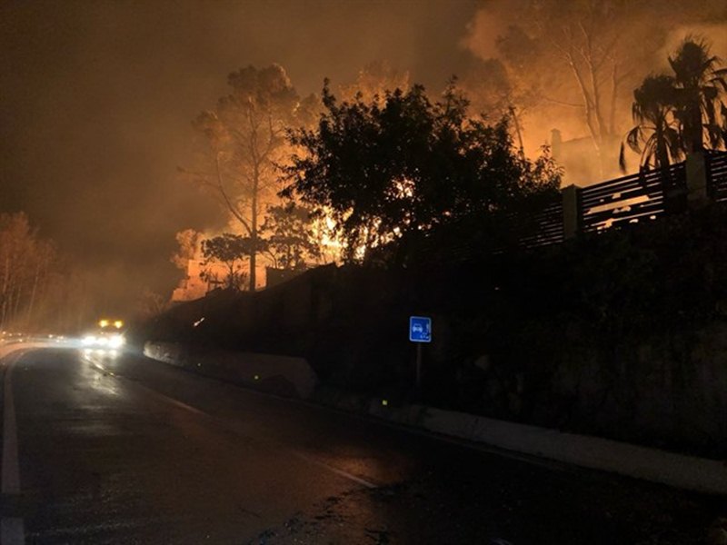Incendio en Valencia. / BOMBEROS DE VALENCIA