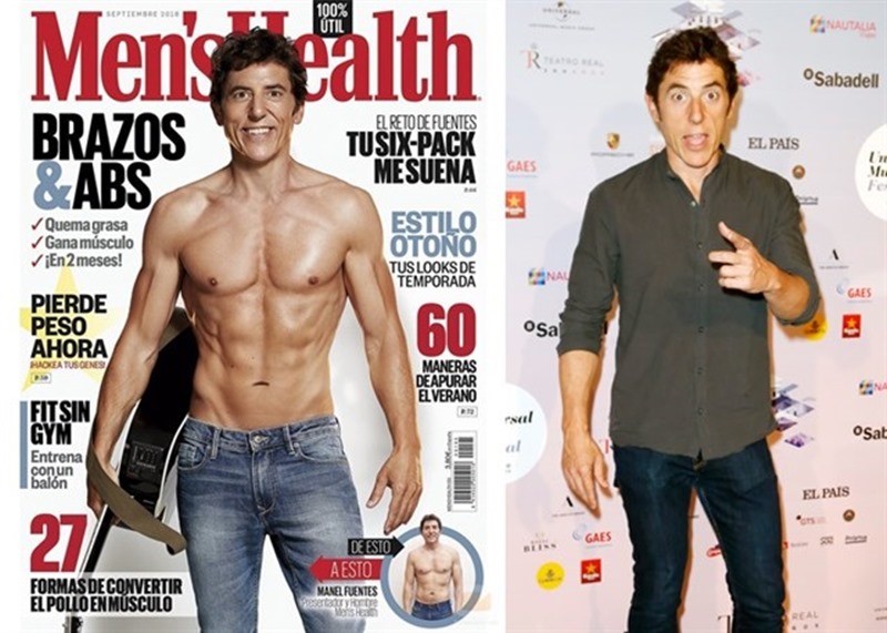 Manel Fuentes, en la portada del 'Men´s Health'. / EP