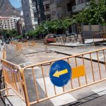 Obras en la calle Méndez Núñez. / FOTO: Fran Pallero