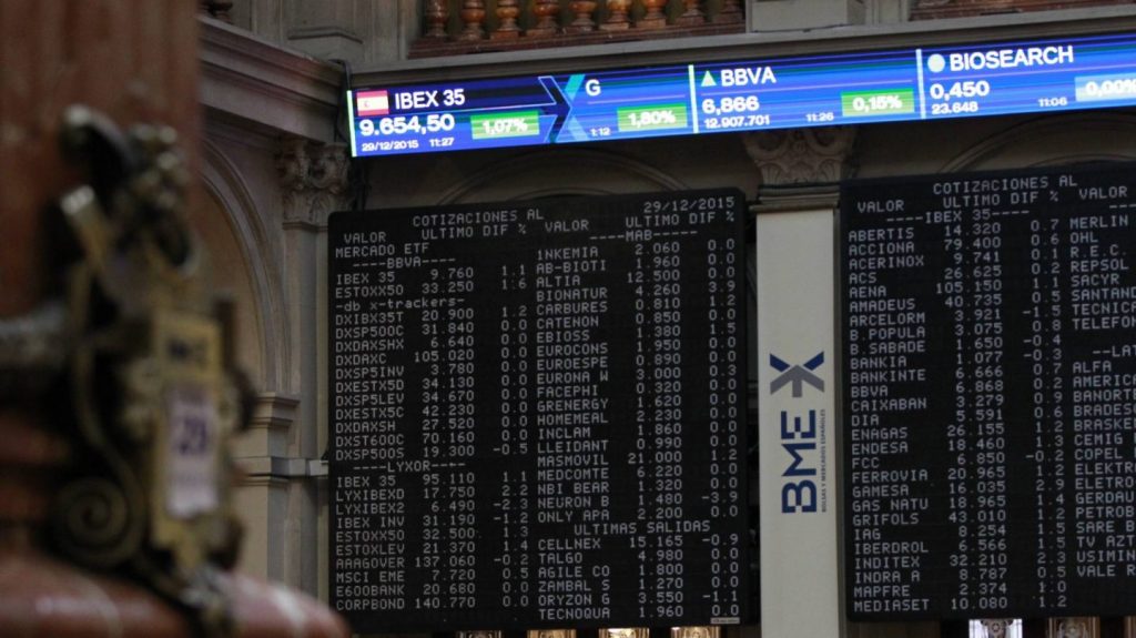 La Bolsa de Madrid es el mercado de valores español donde se negocian más títulos y con el mayor volumen de negocio. Europa Press