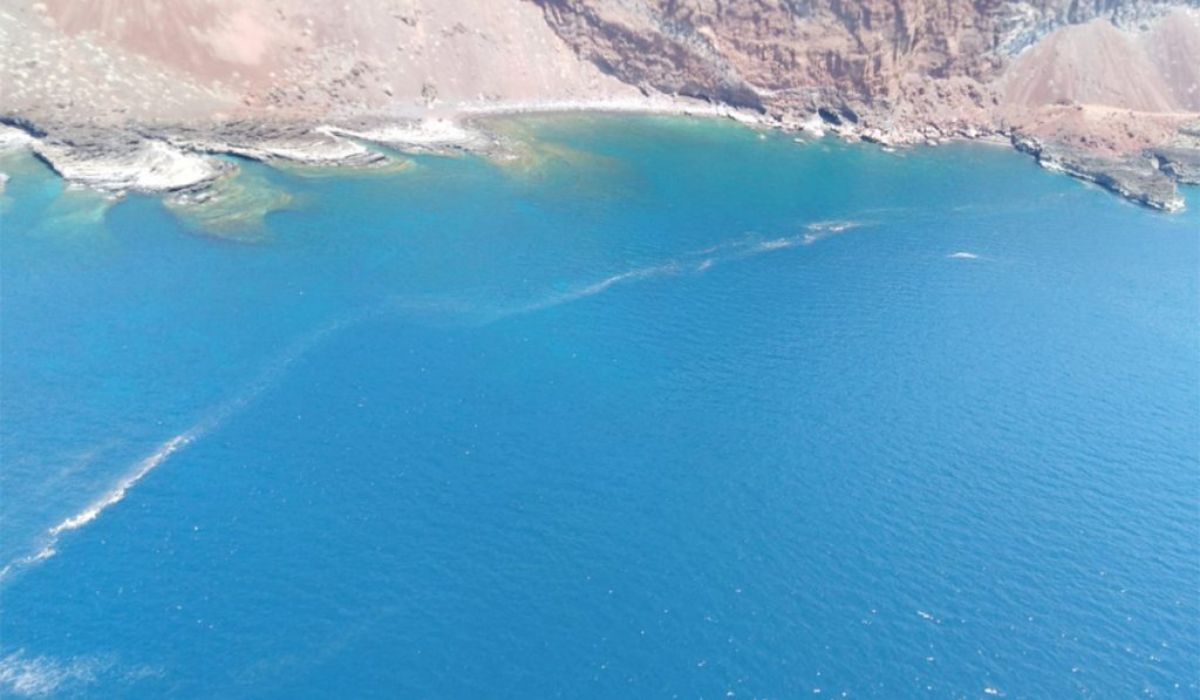 Microalgas en el Mar de Las Calmas, en El Hierro. Twitter / Territoriocan