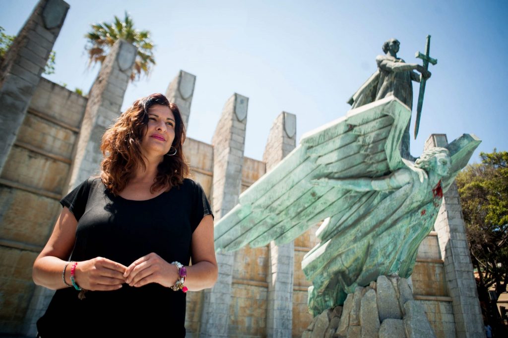 Carmen Luisa Castro propone ahora que el conocido como Monumento a Franco sea trasladado a Güímar, en el caso de que finalmente Santa Cruz quiera desprenderse de él. Fran Pallero