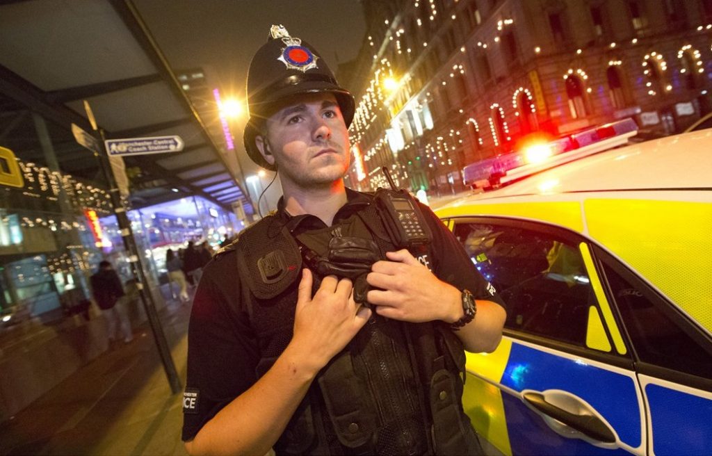 Agente de la Policía Municipal de Mánchester. | Foto: @gmpolice