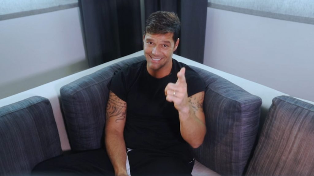 Ricky Martin envía un saludo a sus fans en Canarias