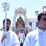 Diferentes momentos de los actos de celebración en el día grande de la festividad de la Patrona de Canarias, entre los que destacaron la parada militar, la procesión, la misa y la ofrenda atlética. Fotos: Sergio Méndez