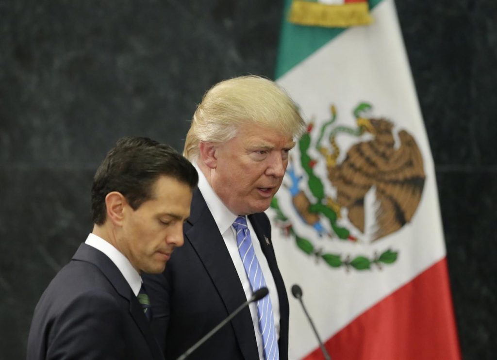 Imagen de archivo de Enrique Peña Nieto y Donald Trump. | EP