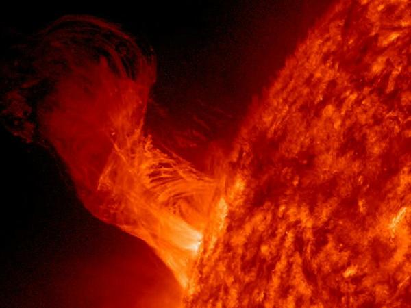 Tormenta solar captada por la NASA. / NASA