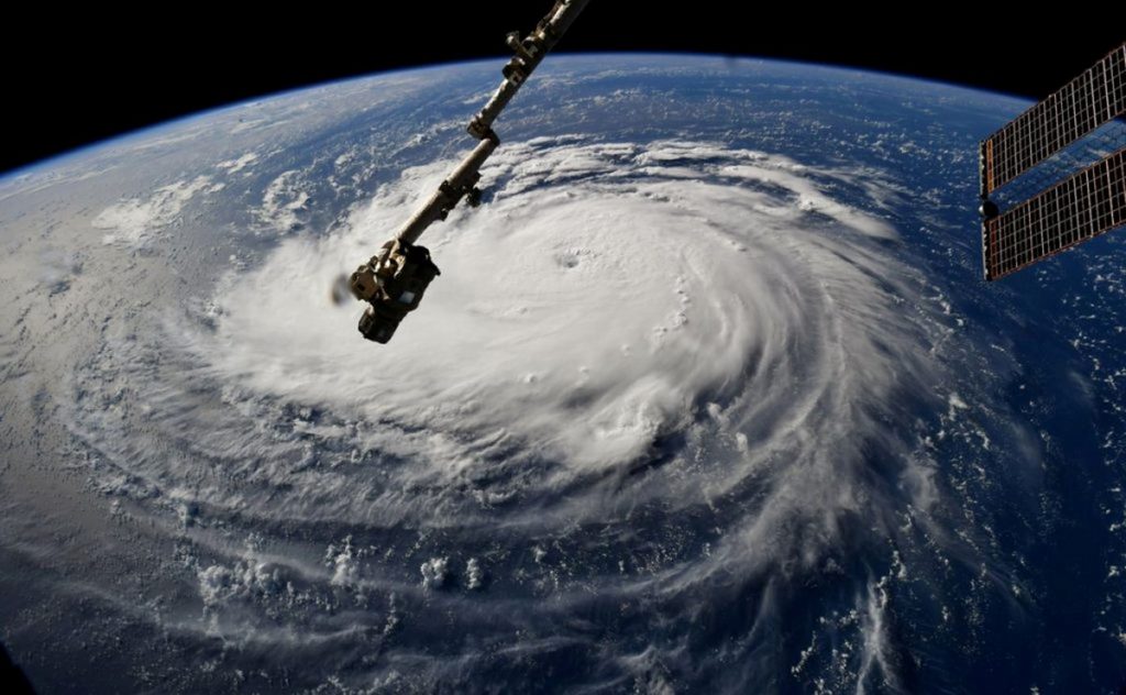 El huracán Florence, visto desde el espacio. / EP
