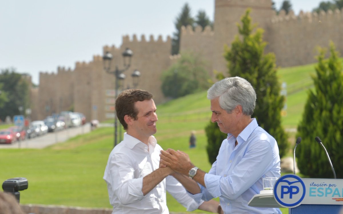 Pablo Casado, junto a Adolfo Suárez-Illana. / TWITTER PABLO CASADO