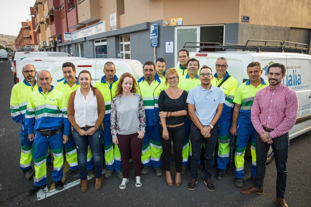 Personal de Aqualia Candelaria que atiende a casi 9.000 clientes en el municipio