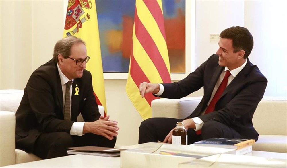 Quim Torra y Pedro Sánchez. / EP