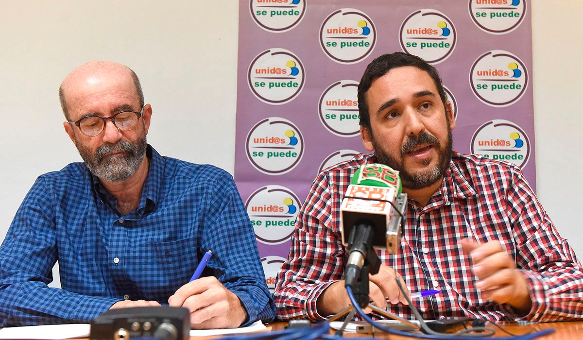 Los concejales laguneros Santiago Pérez (XTF-NC) y Rubens Ascanio (Unid@s se puede). DA