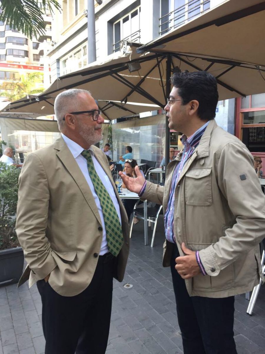 Pedro Martín y Óscar Izquierdo buscan juntos la solución a las carreteras