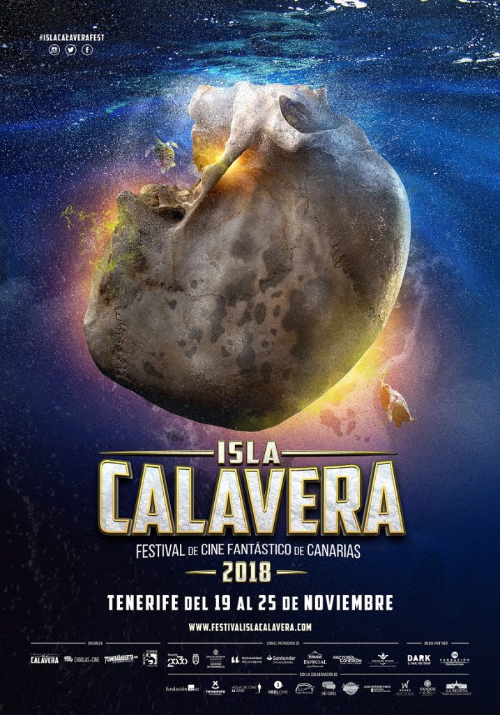 Cartel de la segunda edición anual del Festival de Cine Fantástico de Canarias - Isla Calavera.