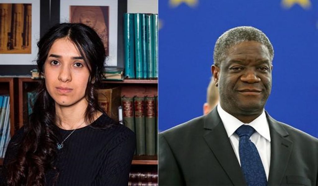 El cirujano congoleño Denis Mukwege y la yazidí Nadia Murad, premio Nobel de la Paz. / EP