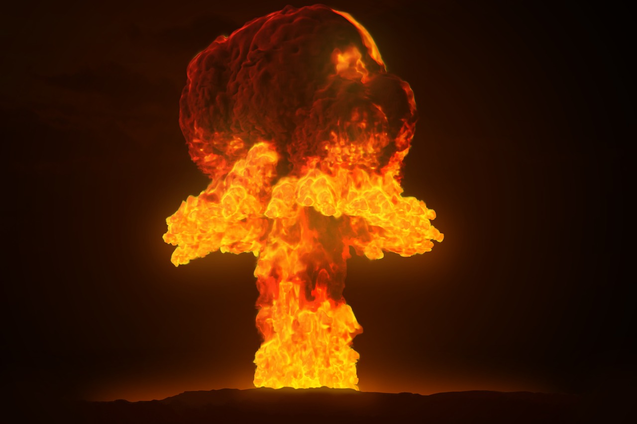 Hongo nuclear, resultado de la explosión de una bomba atómica
