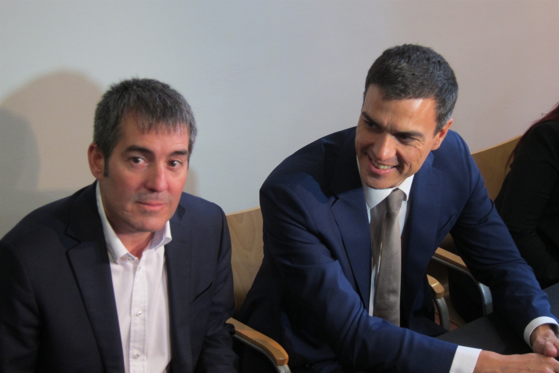 Fernando Clavijo y Pedro Sánchez, en un encuentro anterior. Europa Press
