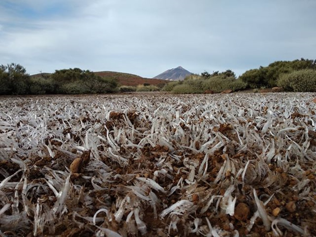 Graban un raro y curioso fenómeno en el Teide. / OVAC
