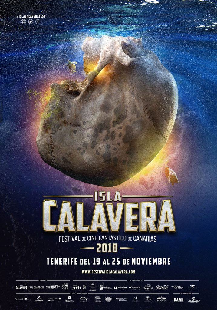 Cartel de la segunda edición del Festival de Cine Fantástico de Canarias - Isla Calavera.
