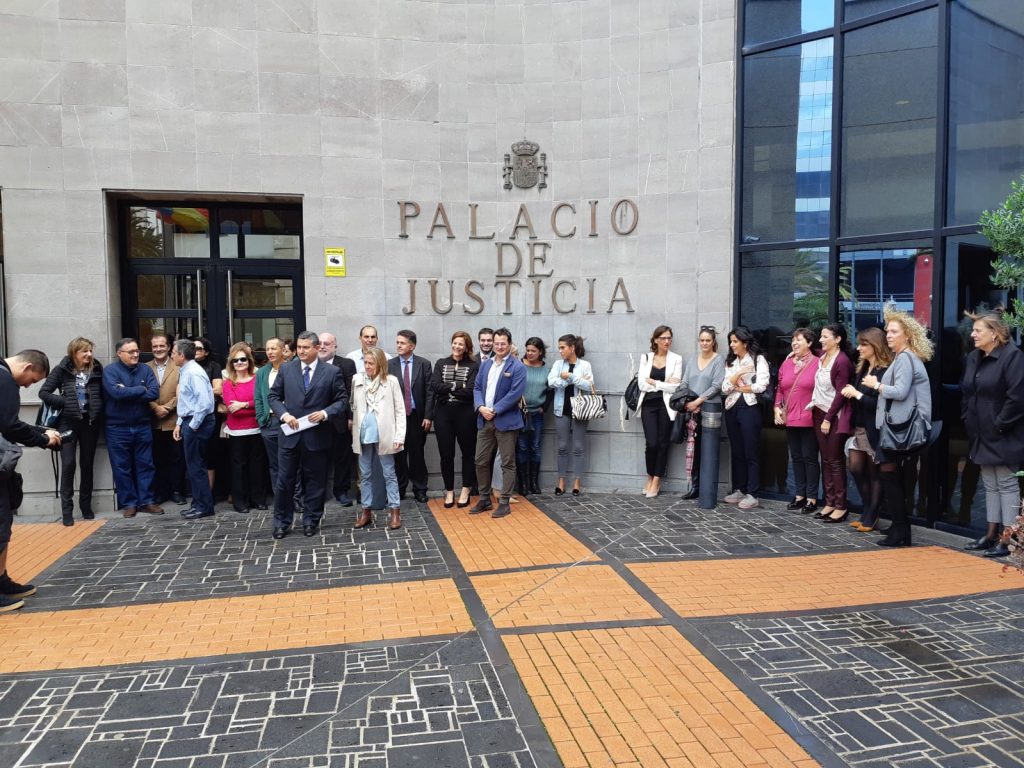Jueces y fiscales realizan hoy la segunda huelga en un año insistiendo en la independencia y mejoras profesionales. / TSJC